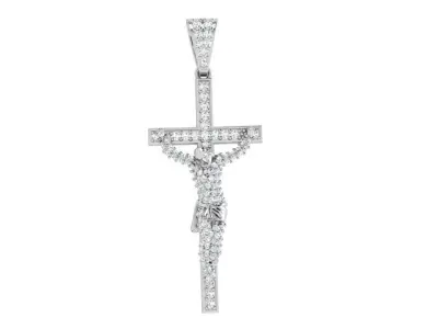 Jesus Christ Diamond Pendant 4048 3D print model