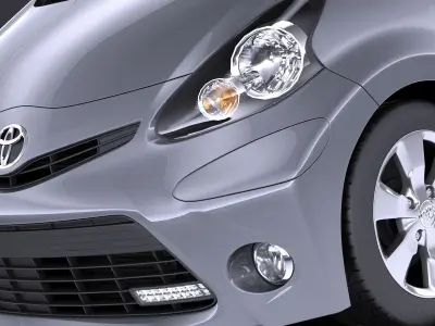 Toyota Aygo 3doors 2014 VRAY 3D model