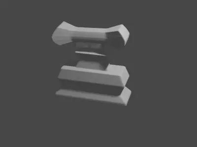 Rose Cap Perfume Bottle  Luxury 3D Model 3D model