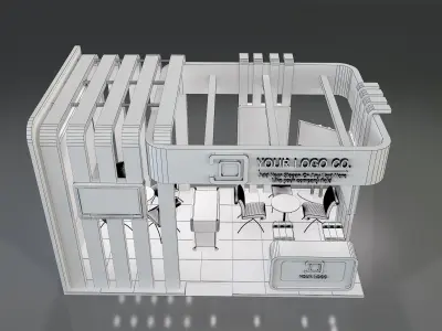 Booth Stand Exhibition a647b 3D model