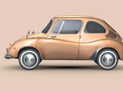 Subaru 360 1958 Low-poly 3D model