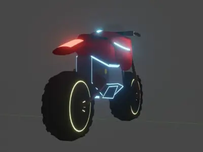 Future Sports Bike 3D model