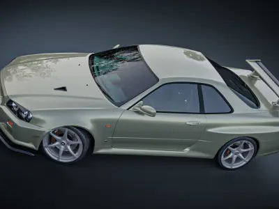 Nissan Skyline GTR R34 V - Spec II 3D model