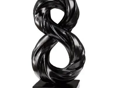 Abstract sculpture 2 Low-poly 3D model