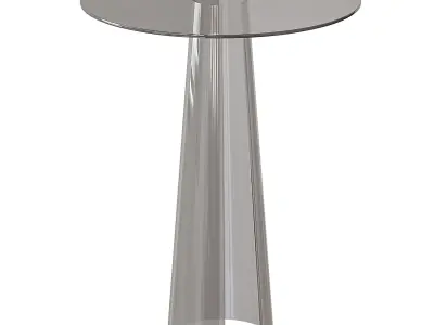 Chic Round Table - Acrylic 3D model