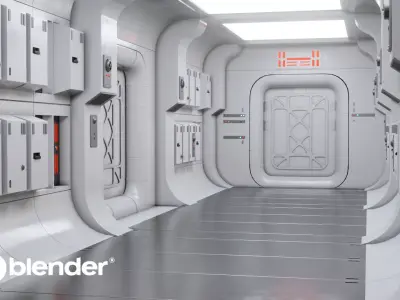 Star Wars  Tantive IV interior Blender Free 3D model