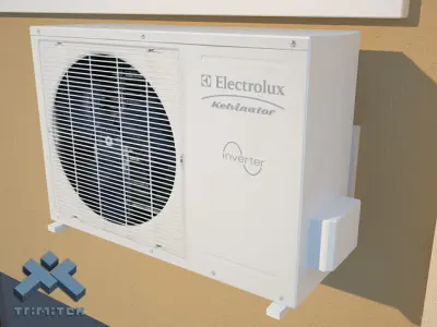 Low Poly Air Conditioner Low-poly 3D model