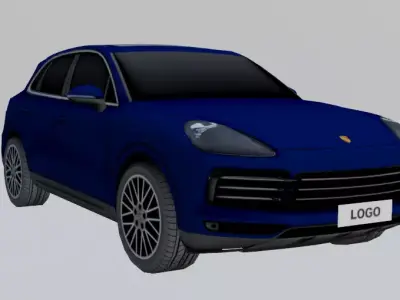 PORSCHE CAYENNE LOW POLY Low-poly 3D model