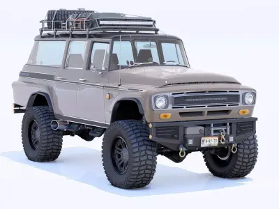 1968 International Harvester Travelall Off-Road 3D model