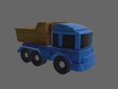 Truck Toy Low-poly 3D model