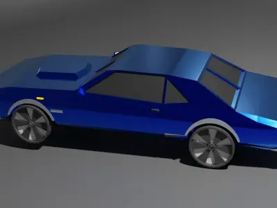 Chevrolet Camaro 1969 SS Low-poly 3D car model Free low-poly 3D model