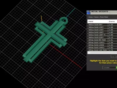 cross 3D print model 8