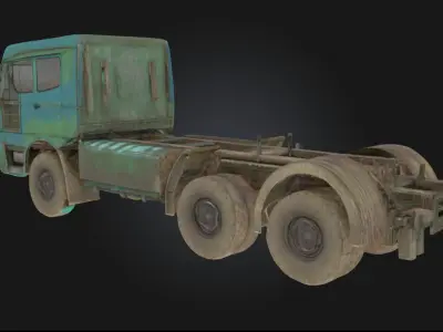 Rustic Truck  Weathered Vehicle Model for Countryside 3D model