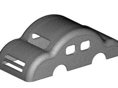 Kids Classic Car Body 3D print model