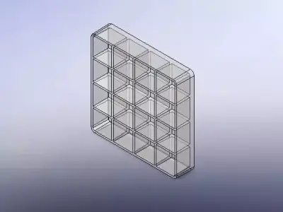 Plastic plate 3D print model