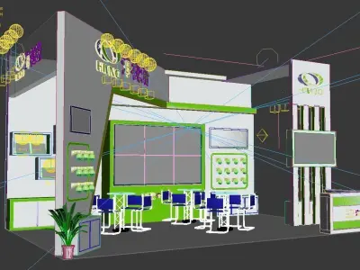 Exhibition - Area - 6X9-3DMAX2009-72 3D model