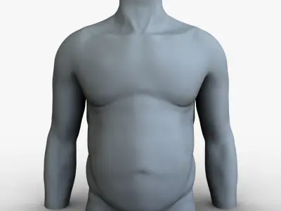 Male Mannequin Before and After 3D model
