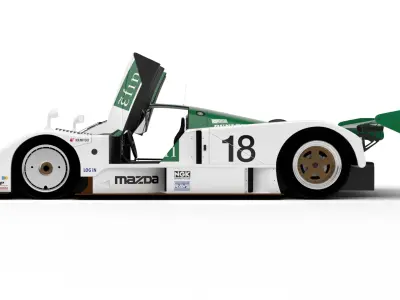 Mazda 787B Efini Racing 1991 HQ 3d model 3D model