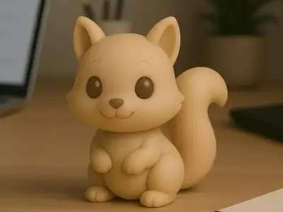 Squirrel - Kawaii Animals Collection 3D print model