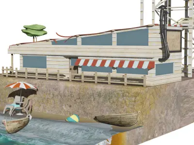 Beach House 3D model