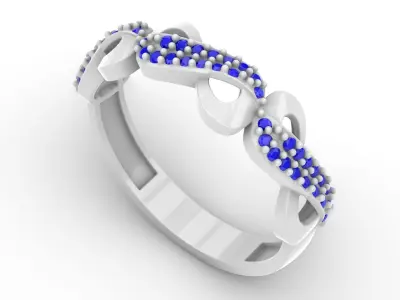 Jewelry Diamond Ring Model RG47 Free 3D print model