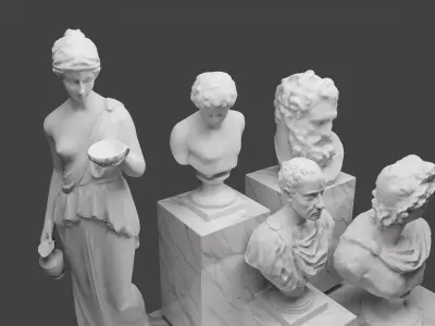 classical style sculpture 3D model