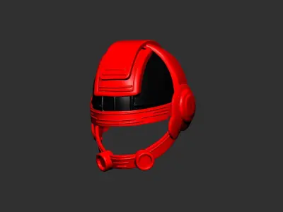 helmet high poly sculpt 3d printable  3D model 28
