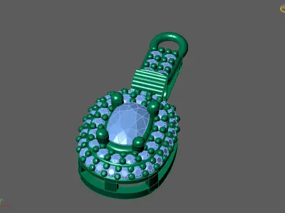 Women Pendants 3DM STL Pendant Renders Details 3D print model 3D print model