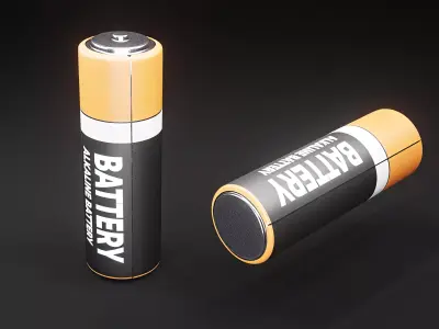 AA Battery Alkaline 3D model