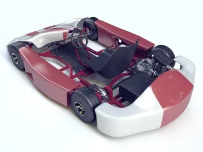 Go-kart Racing 3d model Vray 3D model