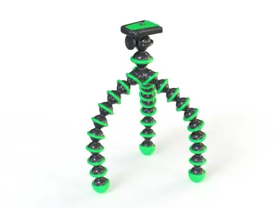 Flexible Camera Tripod Low-Poly Low-poly 3D model