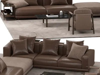 Ditreitalia NEVYLL sofa NATHY armchair ERYS table TONDINA lamp 3D model