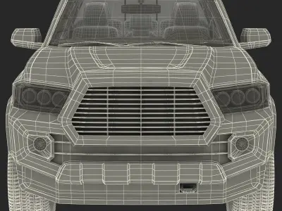 Generic Pickup Simple Interior 3D model