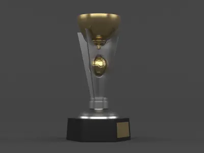 Trophy Cup 3D model 11