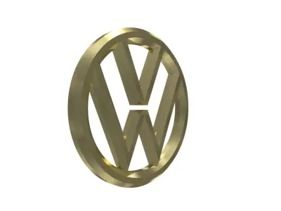 3D Volkswagen Emblem 3D model