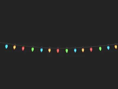 Stringed Lights 3D model