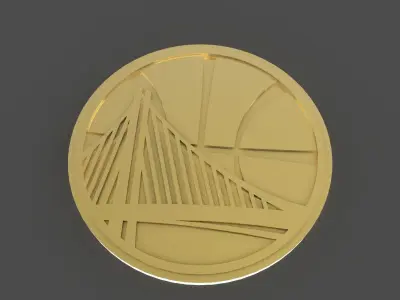 Golden State Warriors logo Free 3D print model