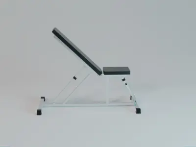 Incline Bench - Gym Equipment Low-poly 3D model