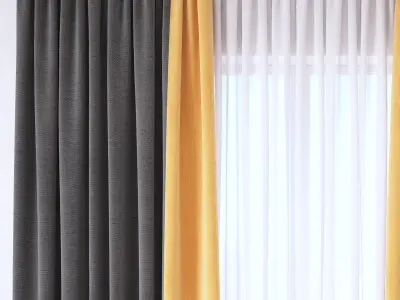 Set 106 Curtains 3D model