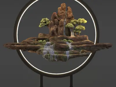 decorative Light  Low-poly 3D model
