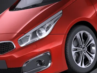 Kia PRO Ceed 2017 VRAY 3D model