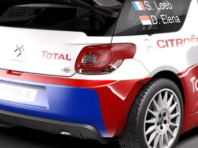 Citroen DS3 Rally Car 2011-2015 3D model