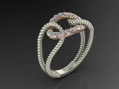 Cocktail ring 3D print model