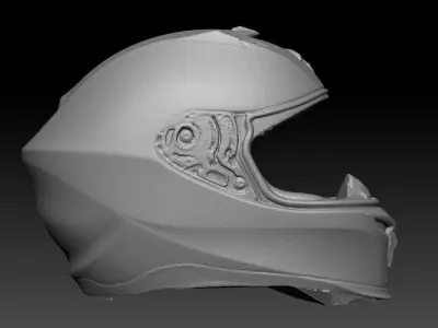 High-Resolution 3D Scan - Scorpion EXO-520 Air Motorcycle Helmet 3D model