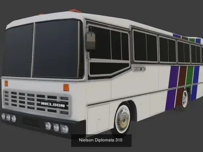 Brazilian Buses 3D Model Pack