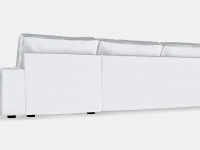 KIVIK 4-seat sofa with chaise longue 1 Low-poly 3D model