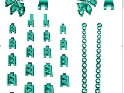 Luxury Diamond Earings 3D print model