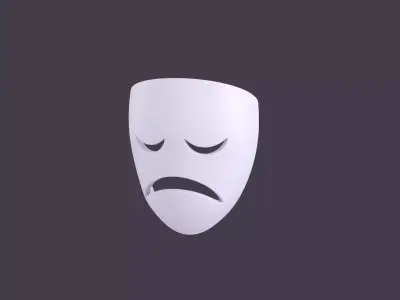 Sad Mask 3D model