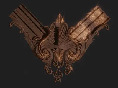 carving ornate corbel 3D model