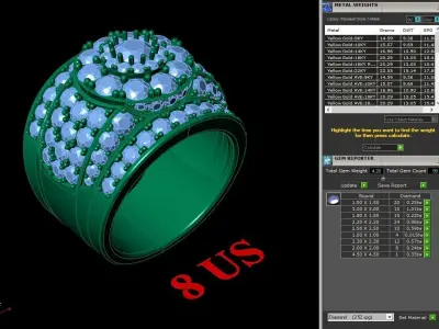 Luxury Men Rings Designs 5MR071 3D print model